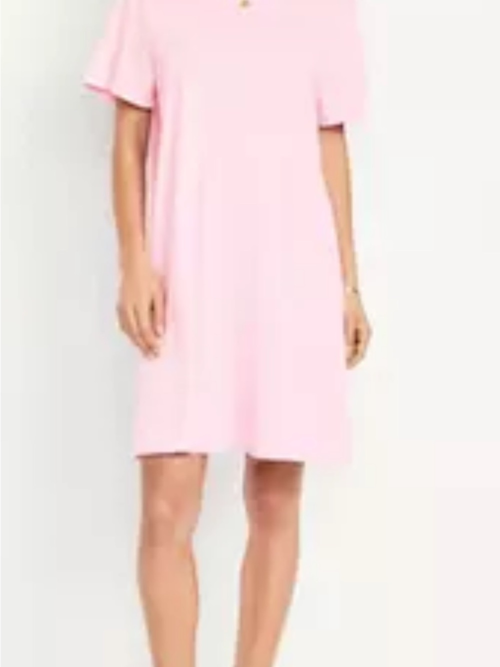 Old Navy Light Pink Tie-Detail T-Shirt Dress